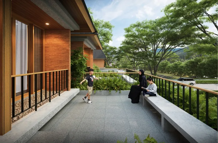 Balkon & mountain view